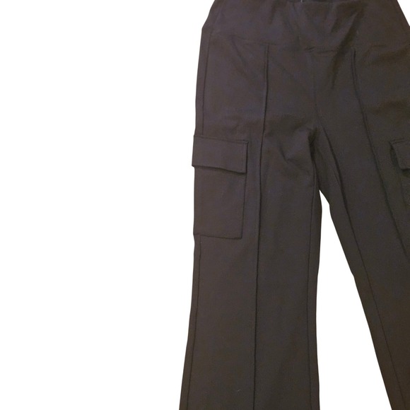 Halara High Waisted Cargo Flare Leggings Pants Olive Green Women's M NWT - Picture 3 of 7